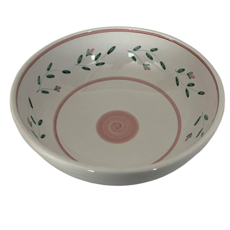 Pink Garland 13" Large Salad Serving Bowl