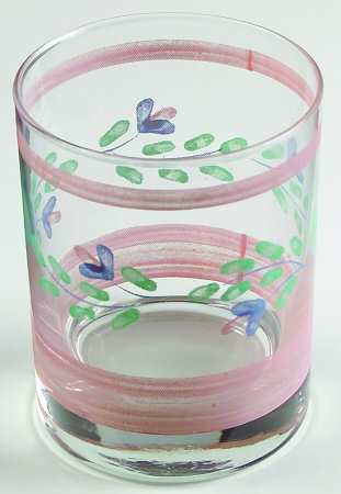 Pink Garland 10 Oz Glassware Double Old Fashioned