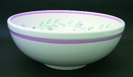 Pink Garland 10" Large Salad Serving Bowl