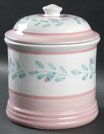 Pink Garland Extra Large Canister & Lid