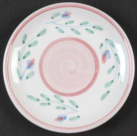 Pink Garland Bread & Butter Plate