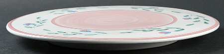 Pink Garland 11" Diameter Pedestal Cake Stand