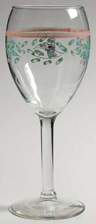 Pink Garland 10 Oz Glassware Goblet