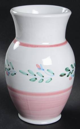 Pink Garland 9" Vase