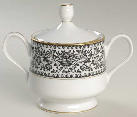 Castile Sugar Bowl & Lid by Carriage House