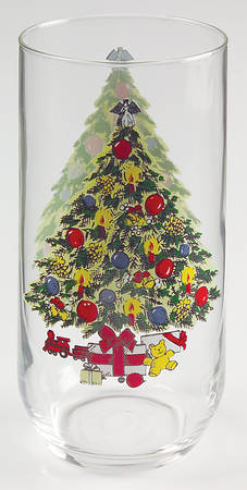 Christmas 10 Oz Glassware Tumbler
