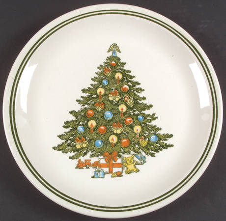 Christmas Cake Plate