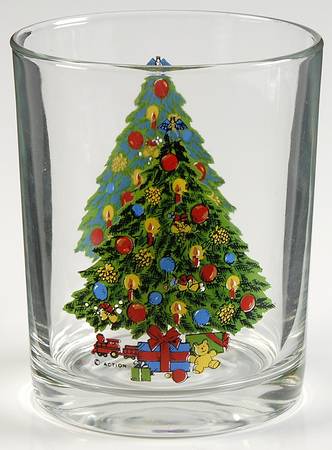 Christmas 10 Oz Glassware Old Fashioned