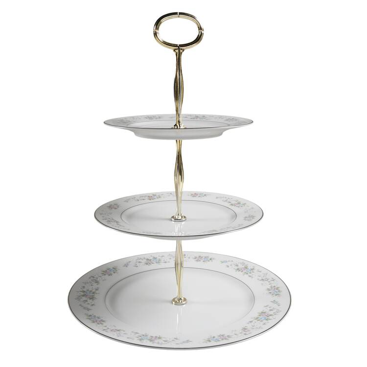 Corsage 13 7/8"-14 1/4" 3-Tiered Serving Tray(DP,SP,BB) HC