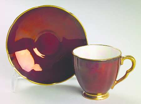 Rouge Royale Footed Demitasse Cup & Saucer Set
