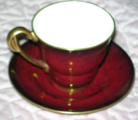 Rouge Royale Footed Demitasse Cup & Saucer Set