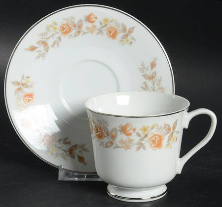 Rosealyn Footed Cup & Saucer Set