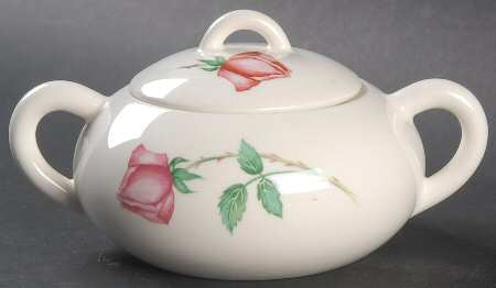 Bermuda Rose (No Trim) Sugar Bowl & Lid