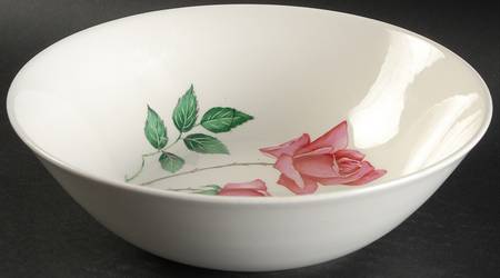 Bermuda Rose (No Trim) 8" Round Vegetable Bowl