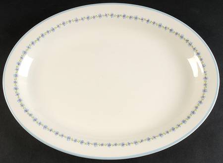 Bonnie Blue 15" Oval Serving Platter