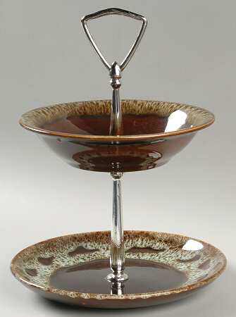 CAN38 2-Tiered Serving Tray (Salad Plate & Fruit Bowl)