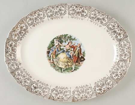 Empress Chantilly 13" Oval Serving Platter
