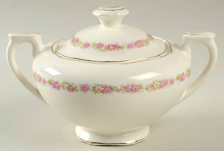 First Love (Solid Gold Trim) Sugar Bowl & Lid