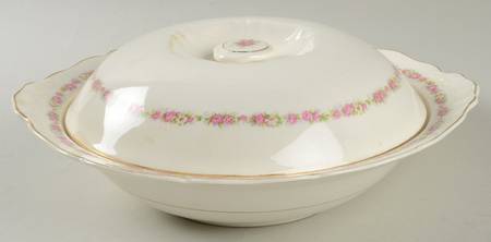First Love (Solid Gold Trim) Round Covered Vegetable