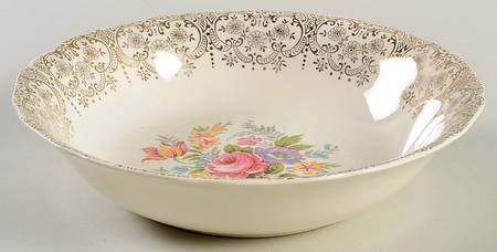 Golden Fragrance 8" Round Vegetable Bowl