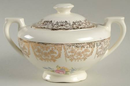 Golden Fragrance Sugar Bowl & Lid