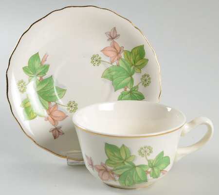Ivy Flat Cup & Saucer Set