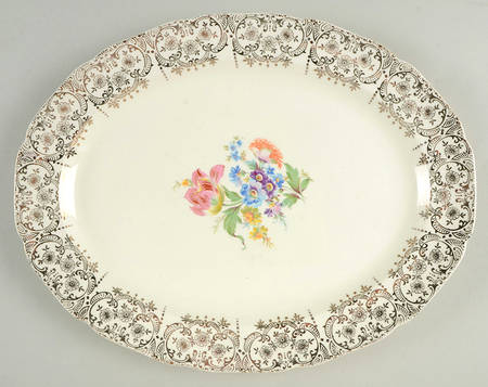 Lajean 13" Oval Serving Platter