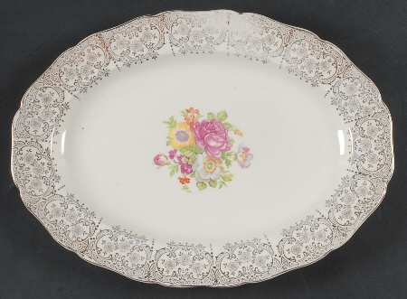 Lajean 13" Oval Serving Platter