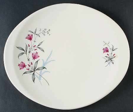 Larkspur 14" Oval Serving Platter