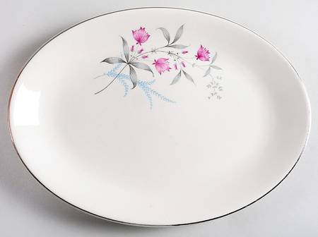Larkspur 11" Oval Serving Platter