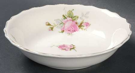 Moss Rose (Solid Gold Trim) Coupe Cereal Bowl