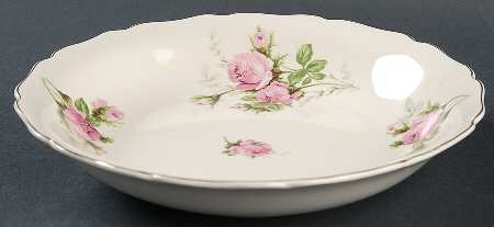 Moss Rose (Solid Gold Trim) Coupe Soup Bowl