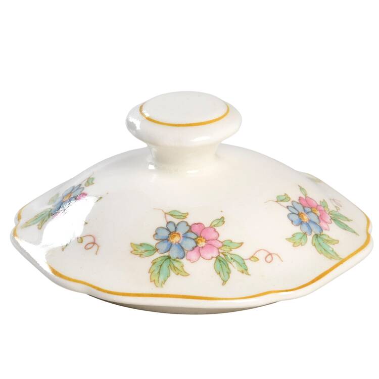 Patricia (Mustard Trim) Lid for Sugar Bowl