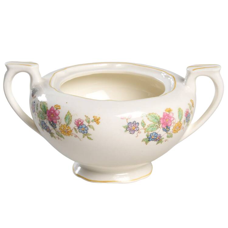 Patricia (Mustard Trim) Sugar Bowl No Lid