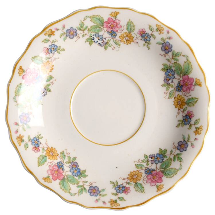Patricia (Mustard Trim) Saucer by Canonsburg