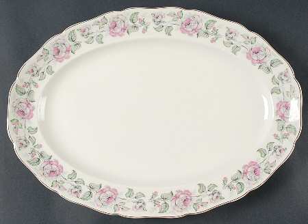 Queen's Rose 16" Oval Serving Platter
