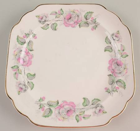 Queen's Rose Square Salad Plate