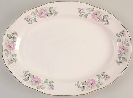 Queen's Rose 15" Oval Serving Platter