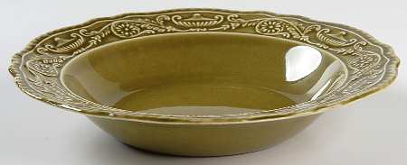 Regency Green Rim Soup Bowl