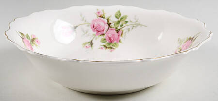 Rose Bouquet 8" Round Vegetable Bowl