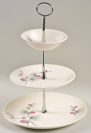 Wild Clover (Coupe, No Trim) 3-Tiered Serving Tray (DP, SP, FR)