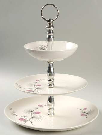 Wild Clover (Coupe, No Trim) 3-Tiered Serving Tray (DP, SP, FR)
