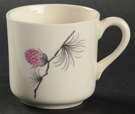 Wild Clover (Coupe, No Trim) Flat Demitasse Cup