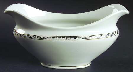 Greek Key Gravy Boat