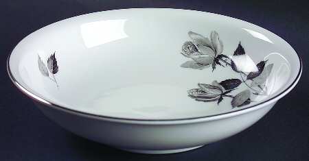 Silhouette Rose 8" Round Vegetable Bowl