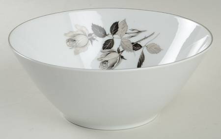 Silhouette Rose 7" Round Vegetable Bowl