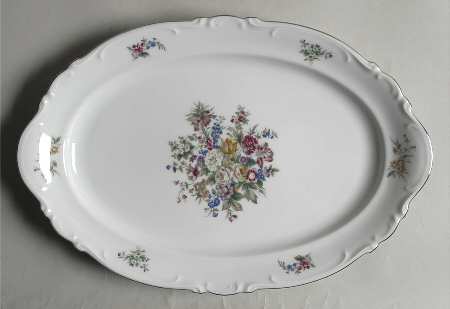 Bouquet 13" Oval Serving Platter
