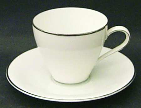 Elegance Flat Cup & Saucer Set