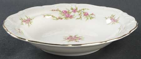 Moss Rose Rim Soup Bowl
