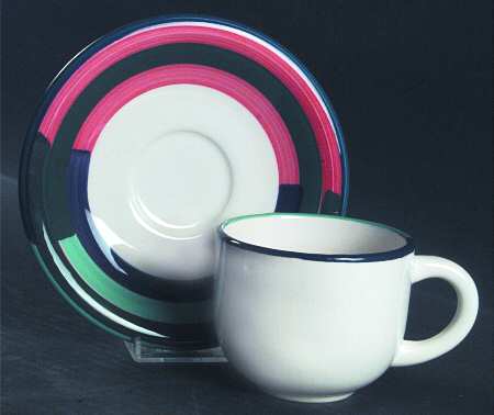 Martinique Flat Cup & Saucer Set